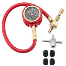 Glow Dial Dual Scale Tire Pressure GaugeTyre Gauge for Cars and Trucks SUV ATV Jepp Offroad