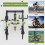Housolution Bike Storage Rack 32Inch for 4 Bikes + 3 Helmets, Up to 5