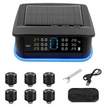 Sistema de monitoreo de presión de neumáticos para remolques de caravanas con 6 sensores externos compatible