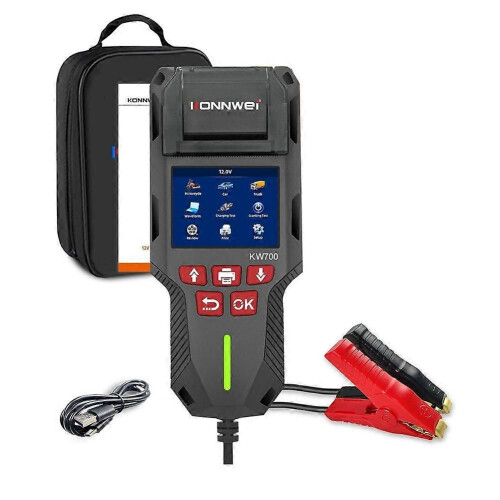 KONNWEI KW700 12V 24V Δοκιμαστής Μπαταρίας 10-2000CCA με Εργαλεία Δοκι
