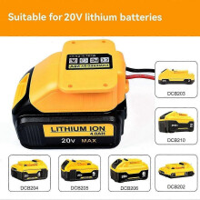 Car Jump Starter Car Booster with 3 Fuses for Dewalt 20V Battery Adapter Emergency Booster Starting Device