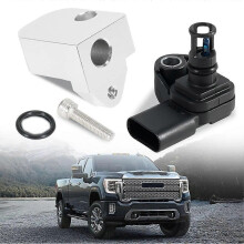 Intake Air Pressure and Temperature Sensor+Spacer Kit for GMC Sierra Chevrolet Silverado 2500HD 3500HD 12681993