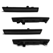 Kompatibel mit Dodge Challenger 2015–2022: LED-Seitenmarkierungsleuchten, gelb vorne, rot hinten, Kotflügelreflektoren