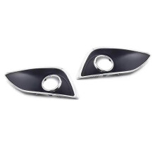 Car Front Bumper Fog Light Cover Fog Lamp Frame Hood Foglight Lamp Frame Cover Trim for IX35 2009 -2