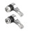 2 st 11,3 mm aluminiumventilhattar för motorcykeldäck, 90, silver 1