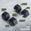 PhysKcal Hex Dumbbells 12.5kg Single, Odourless Poly Rubber Encased 5