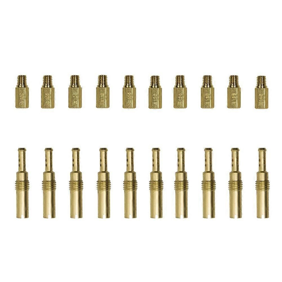 20Pcs Copper Carburetor Main Jets+Slow Jets Kit For Pwk For Keihin Oko Carbs Motorcycle Carburetor Accessories 9152359358965