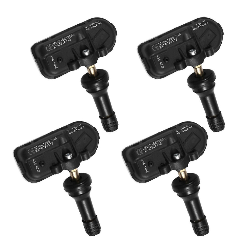 Tpms Tire Pressure Monitoring System 68186575Aa For Dodge Ram Jeep Cherokee 434Mhz 4 Pcs 9152359370844