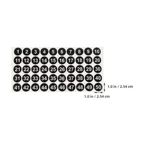Nummerstickers Voor Decor, Waterbestendig, Meerkleurig 1