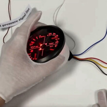 85 mm 4-i-1 multifunktionsmätare med 0-190 ohm/240-33 ohm bränslenivåmätare vattentemperatur oljetryck