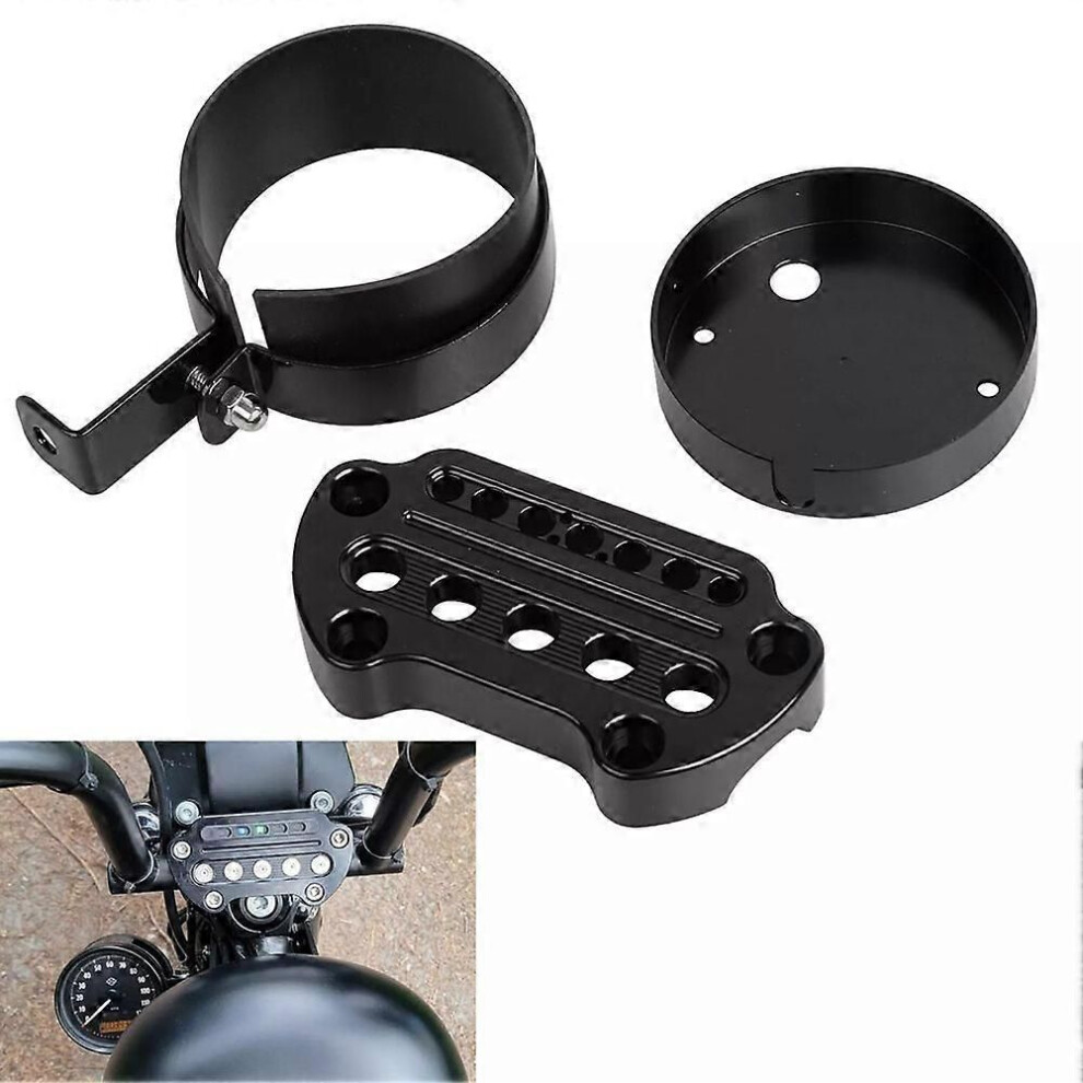 Side Speedometer Bracket Relocation Indicator Clamp For Harley Sportster Xl 883 9152359372503