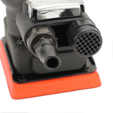 12,000 rpm High Speed Square Air Sander for Car Polishing and Waxing 75 x 100 mm Black