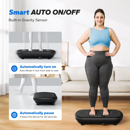 MERACH CV40 13mm Large Amplitude Vibration Plate Exercise Machine (Black) 2