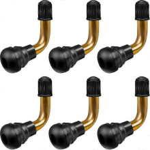 Paquete de 6 válvulas para neumáticos sin cámara PVR60 de 90 grados, compatibles con automóviles y camiones.