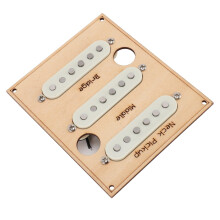 Alnico 5 Single Coil Guitar Pickup Set for Stratocaster Neck Middle Bridge, Classic Tone and Clear Output