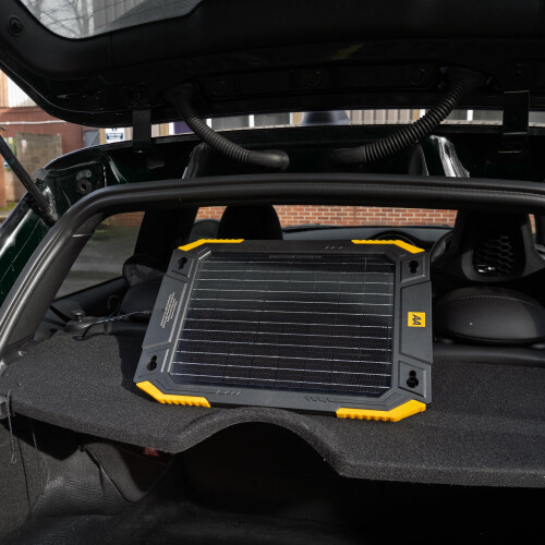 AA 13W Solar Battery Charger, Black and Yellow 1