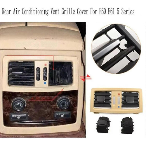Rear Air Conditioning Vent Grille Cover compatible for E60 E61 5Series Beige 1