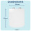 Croydex Croydex Leven Square Toilet Seat Soft Close  Quick Release Button for 4