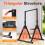 WATBKHE Power Tower Pull Up Dip Station Foldable, Pull Up Bar Station Adjustable, Multi-Function Home Gym, Strength Training Fitness Equipment (Black) 4