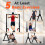 WATBKHE Power Tower Pull Up Dip Station Foldable, Pull Up Bar Station Adjustable, Multi-Function Home Gym, Strength Training Fitness Equipment (Black) 5