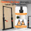 WATBKHE Power Tower Pull Up Dip Station Foldable, Pull Up Bar Station Adjustable, Multi-Function Home Gym, Strength Training Fitness Equipment (Black) 6