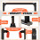 WATBKHE Power Tower Pull Up Dip Station Foldable, Pull Up Bar Station Adjustable, Multi-Function Home Gym, Strength Training Fitness Equipment (Black) 7