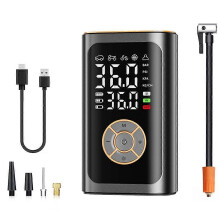 Tire Inflator Portable Air Compressor 6X Fast Inflation Cordless Air Pump Tires with Digital Pressure Gauge LED Light