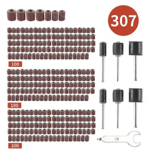 307-teiliges Trommelschleifer-Set mit Schleifbandhülsen (80#/120#/240#)