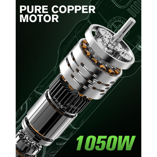 Ginour 900W Dual Action Car Buffer Polisher  6 Variable Speeds 20006400RPM 1