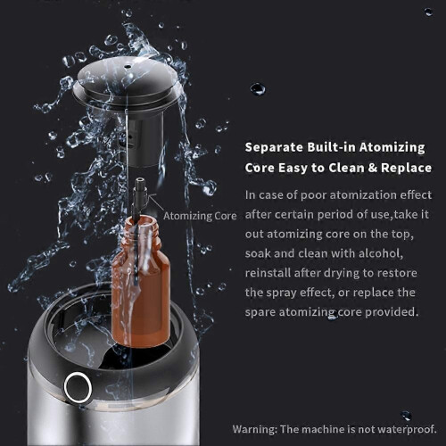 Car Air Freshener Aroma Diffuser USB Charging Silver 1