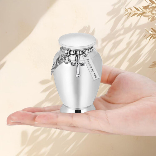 Pet Cremation Urn Memorial Keepsakes Ashes Secure Lid-Green 2
