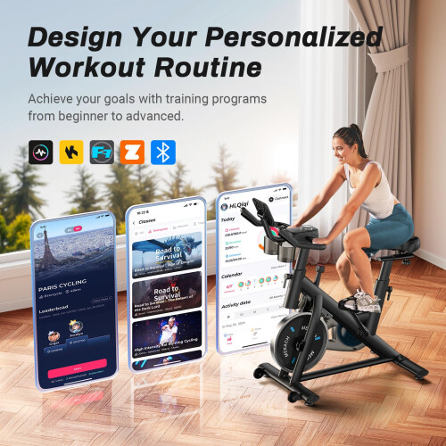 MERACH Exercise Bike, Smart Training System, Quiet Comfort Ride 1