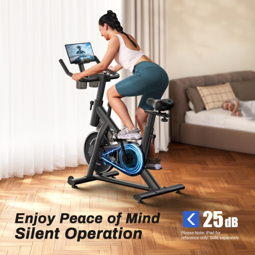 MERACH Exercise Bike, Smart Training System, Quiet Comfort Ride 2