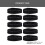 10Pcs Black Watch Band Loops Smooth Surface Keepers 2