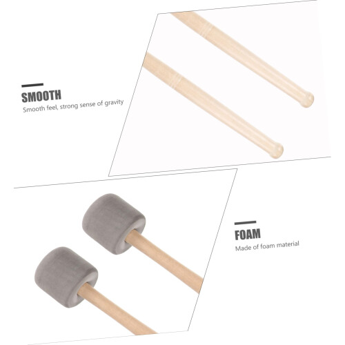 2pcs Drumsticks with Non Slip Handle Balanced Weight Comfortable Grip for Practice and Performance 1