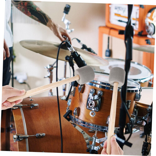 2pcs Drumsticks with Non Slip Handle Balanced Weight Comfortable Grip for Practice and Performance 2