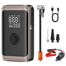 4-in-1 Car Jump Starter with Air Compressor 150PSI Portable 6000mAh Power Bank and Tire Inflator Tool