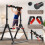 WATBKHE Power Tower Pull Up Dip Station Foldable, Pull Up Bar Station Adjustable, Multi-Function Home Gym, Strength Training Fitness Equipment 6