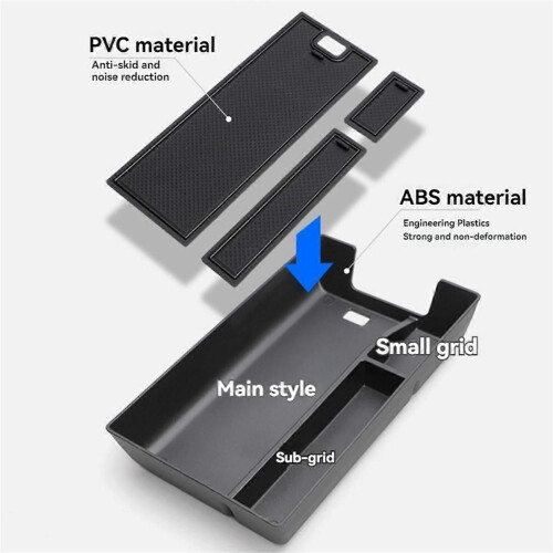 Car Central Control Armrest Box Storage Box for E Class W214 V214 E200 E260 E300 2024 Interior Accessories 2