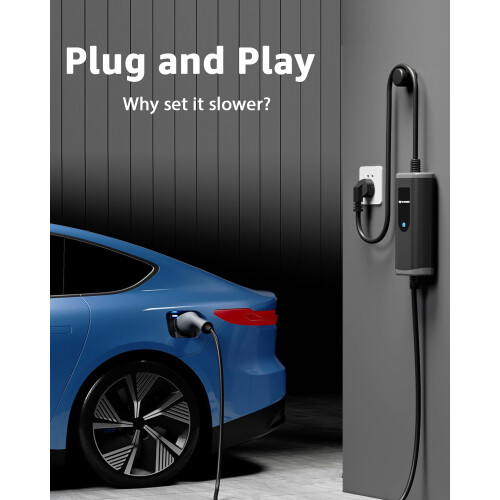 bokman EV Charger Type 2 to 3 Pin Plug 2.3kW 15M 1
