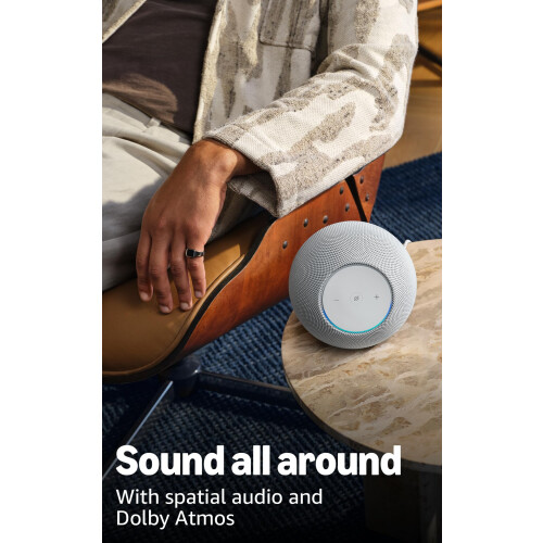 Amazon Amazon Echo Studio (newest gen), compact design, immersive spatial audio and Dolby Atmos, Graphite, with Alexa+ Early Access 2