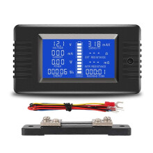 PZEM015 Digitaler Gleichstrom-Spannungs- und Strommesser PZEM015 mit 50-A-Shunt für Kfz-Batterien (0–200