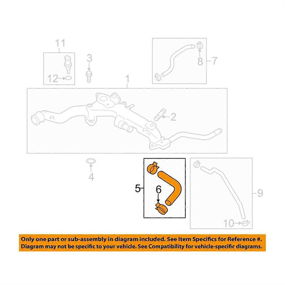 2Pcs/Set Pcv Hose Connector Assembly 11821Aa660 21204Ab230 For Subaru Forester Impreza Legacy Wrx 20 9152359488693