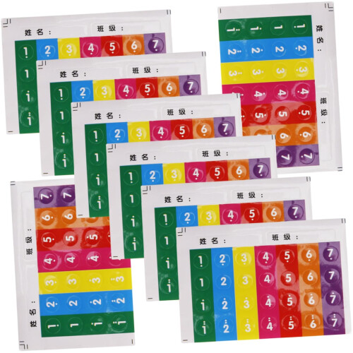 Pan Flute Stickers 16pcs Set for Beginners Fast Learning Aid with Accurate Note Placement
