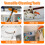 LAANPOLE 3.6m Feather Duster Kit with Telescopic Pole, Extendable Microfiber Duster for High Ceiling 4