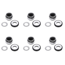 Sello mecánico de fuelle de goma con resorte helicoidal de 6 x 12 mm para bomba, 301-12