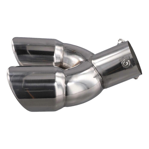 Dual Exhaust Tip Bolt-on Slant Cut Universal 1