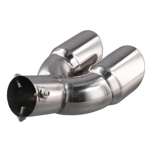 Dual Exhaust Tip Bolt-on Slant Cut Universal 2