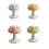 Bathroom Toilet Flush Button Mushroom Shape Easy Setup-Yellow S 2