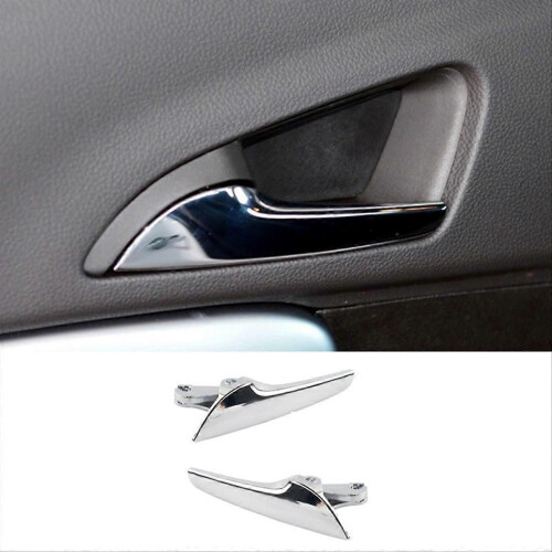 ABS Chrome A Pair Car Inner Door Handle Bezel Cover compatible for 1